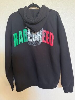RareBreed Mexico Graphic Hoodie Black Fleece Pullover